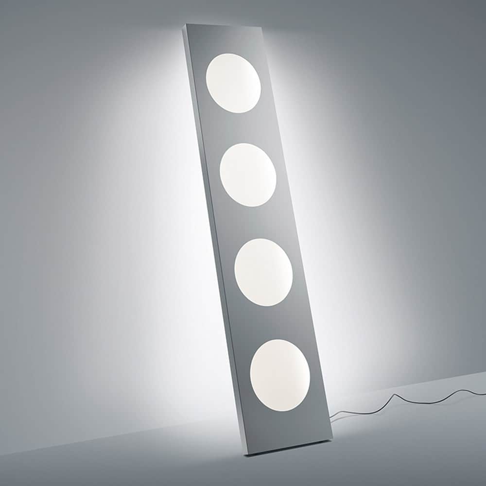 Dolmen lampada da terra da appoggio a parete Foscarini Alluminio FN280003_25 Prisma Light