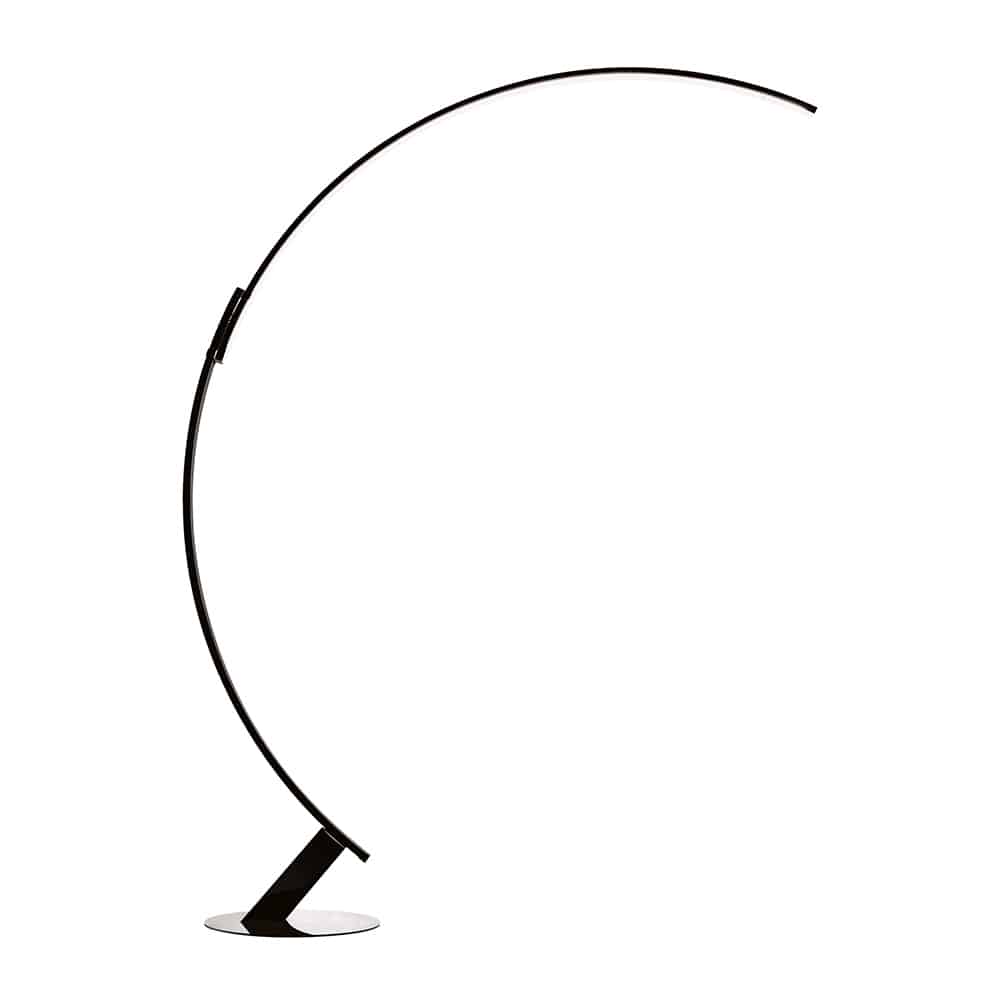 KYUDO lampada da terra in alluminio nero Kdln Prisma Light consulenza illuminotecnica store shop online