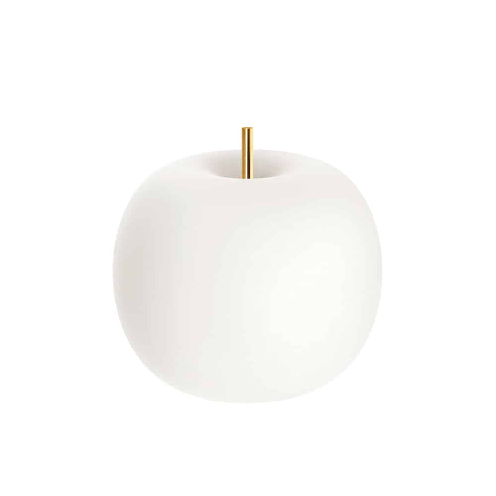 Kushi 16 Table lampada da tavolo in verto soffiato opalino asta ottone Kdln Prisma Light Consulenza Illuminotecnica shop online