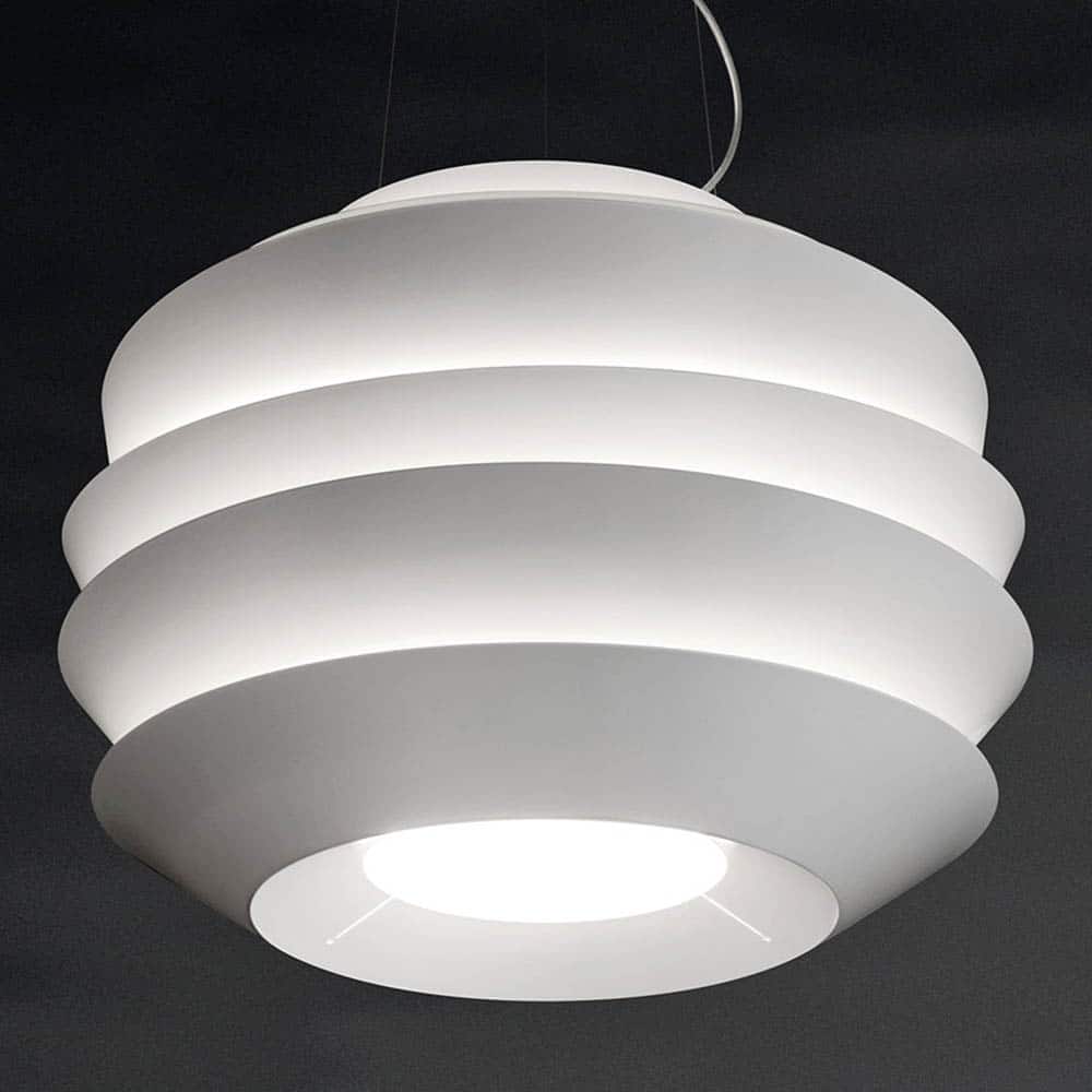 Le Soleil Sospensione LED FN181007L_10 Foscarini accesa prisma Light illuminazione