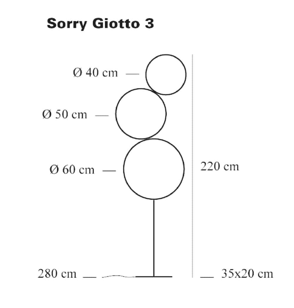 Sorry Giotto 3- Lampada da Terra - immagine 6