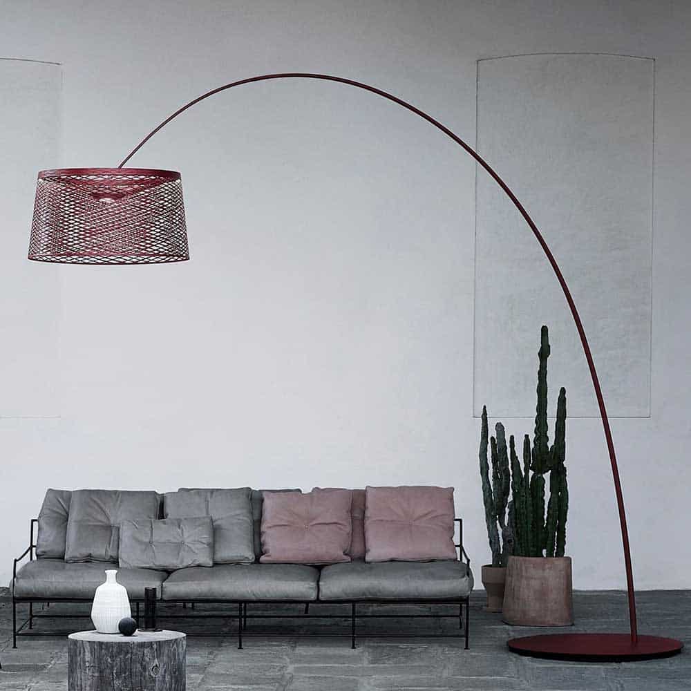 Twiggy-Grid Lampada da terra led-Foscarini ambientata in interno prisma light store consulenza illuminotecnica