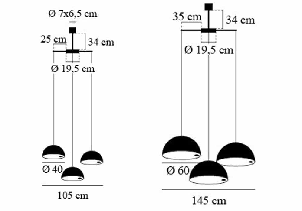Stchu-Moon 02 Chandelier - Lampada a Sospensione - immagine 2