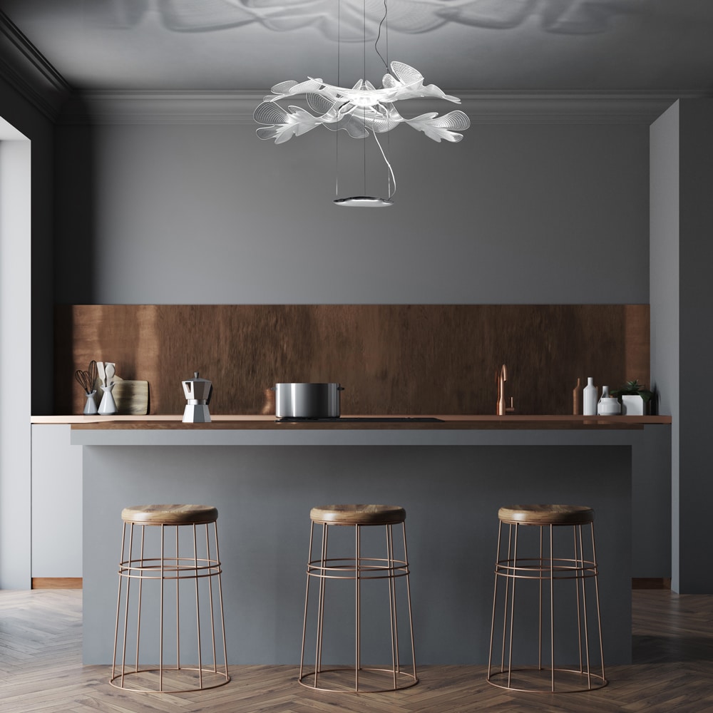 Chlorophilia-1-Sospnsione-Led-Trasparente-Ambientata-Artemide-Prisma-Light-Store-Lampade-Noci