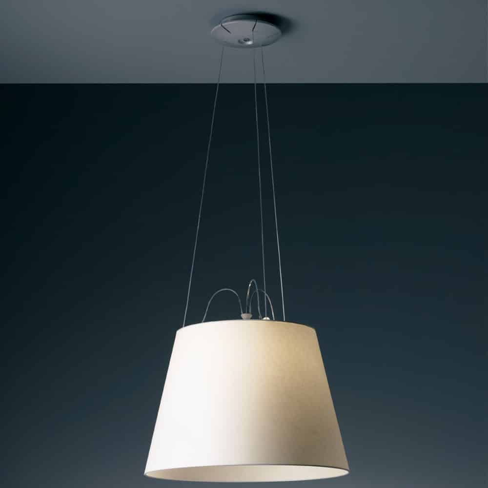 Tolomeo-Mega-Sospensione-Led-Paralume 52-Pergamena-Alluminio-Artemide-Prisma-Light-Store-Lampade-Noci