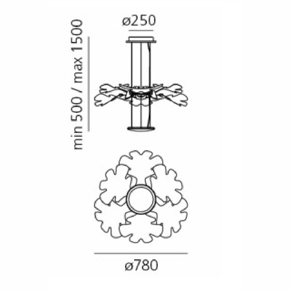 artemide-chlorophilia-dimensioni-sospensione-prisma-light-misure-store-noci