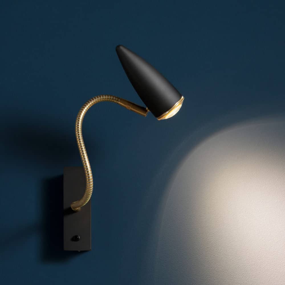 CicloItalia-Flex-W1-Parete-Nero-Ottone-Catellani-&-Smith-Prisma-Light-Store-Lampade-Noci