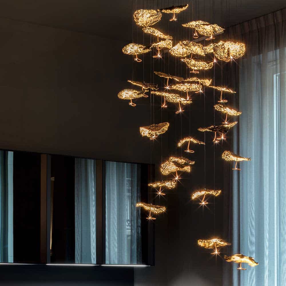 Gold Moon Chandelier - Lampada da Sospensione - immagine 5