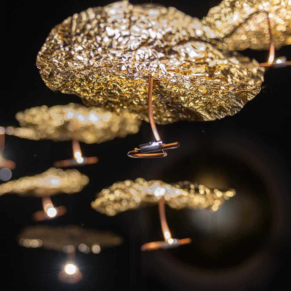 Gold Moon Chandelier - Lampada da Sospensione - immagine 12