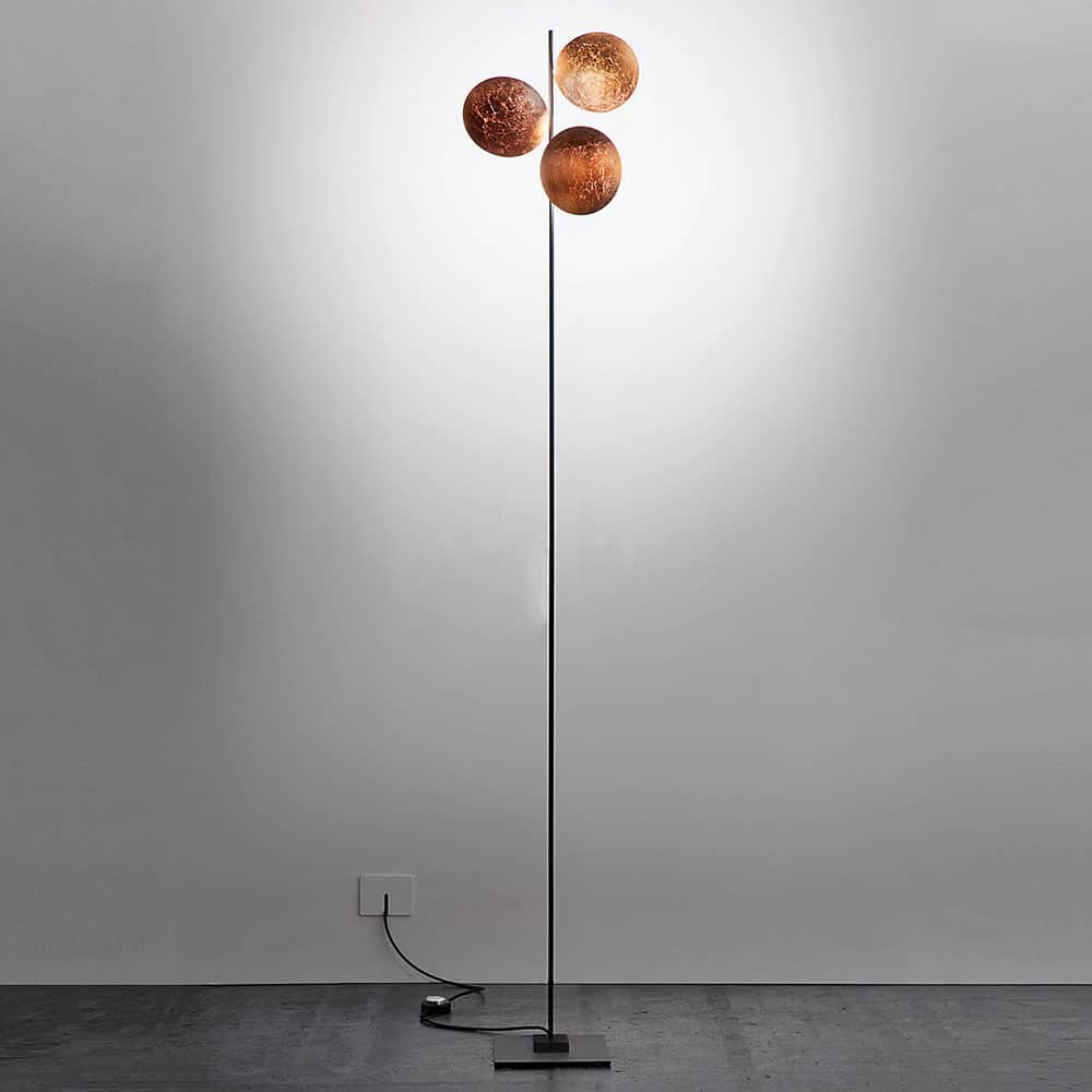 Lederam-F3-Terra-Dischi-Rame-Asta-Nera-Catellani-&-Smith-Prisma-Light-Store-Lampade-Noci