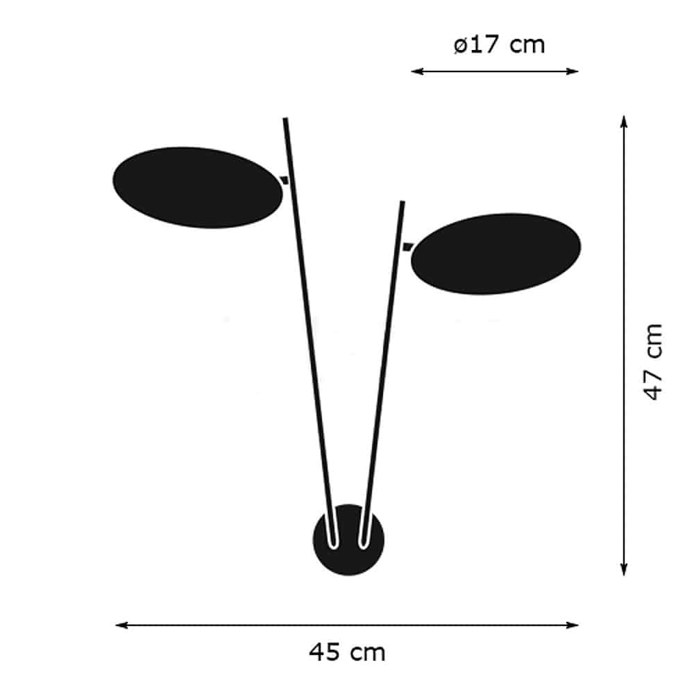 Lederam-W2-Parete-Dimensioni-Catellani-&-Smith-Prisma-Light-Store-Lampade-Noci