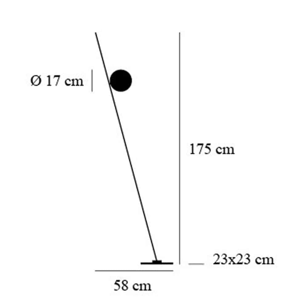 lederam-f1-lampada-da-terra- Dimensioni catellanismith Prisma Light