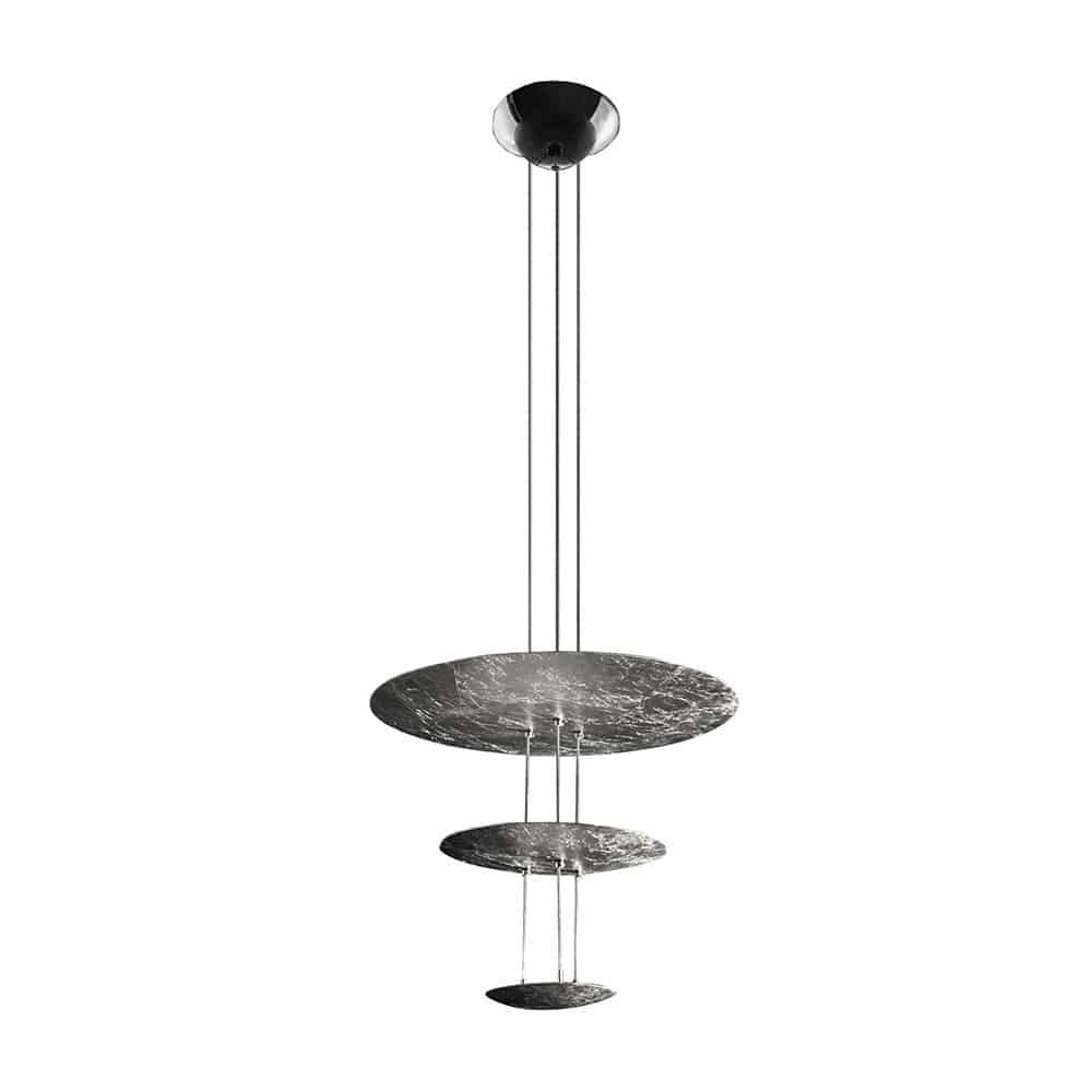 Macchina-della-Luce-LED-mod-E-Sospensione-Argento-Catellani-&-Smith-Prisma-Light-Store-Lampade-Noci