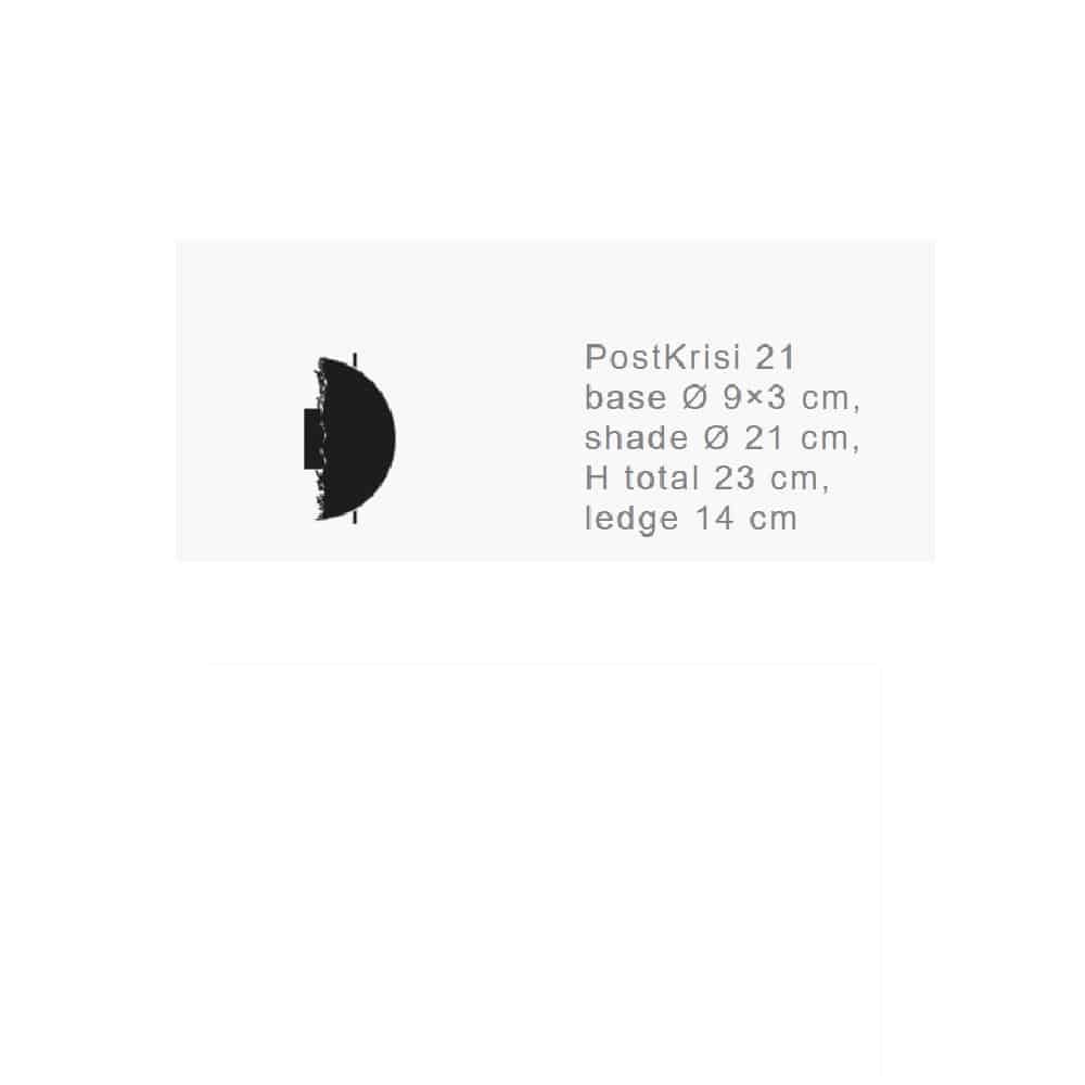 PostKrisi W 21- Lampada da Parete - immagine 3