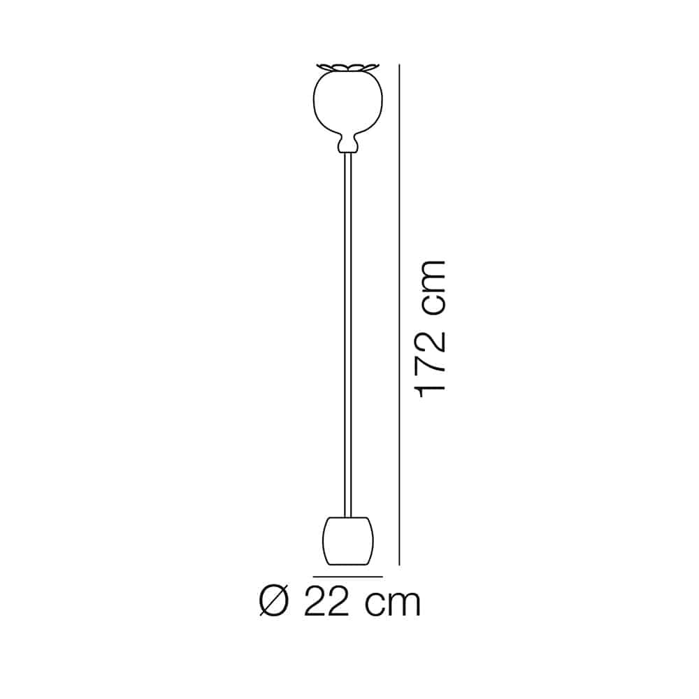 OPYO FLOOR-Terra-Dimensioni-Kundalini-Prisma-Light-Store-Lampade-Noci