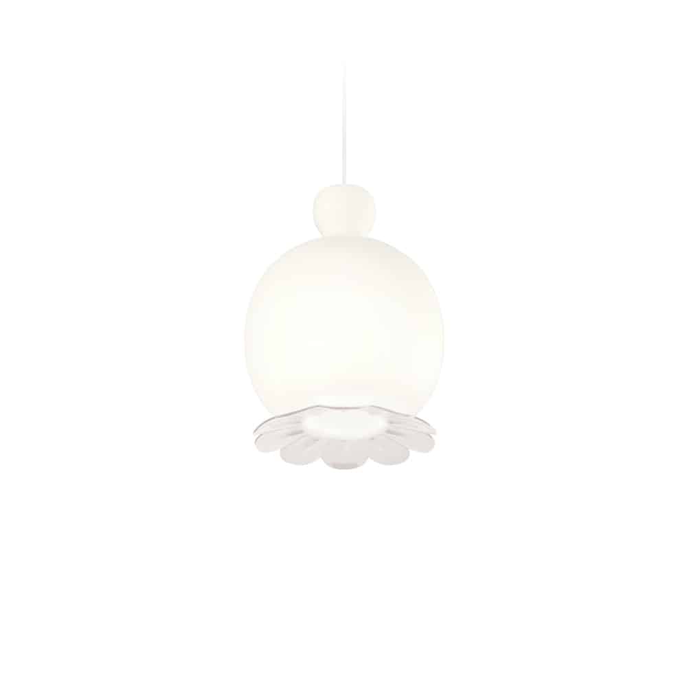 OPYO-Sospensione-Led-Vetro-Bianco-Satinato-Rifinitura-Bianco-Kdln-Prisma-Light-Store-Lampade-Noci