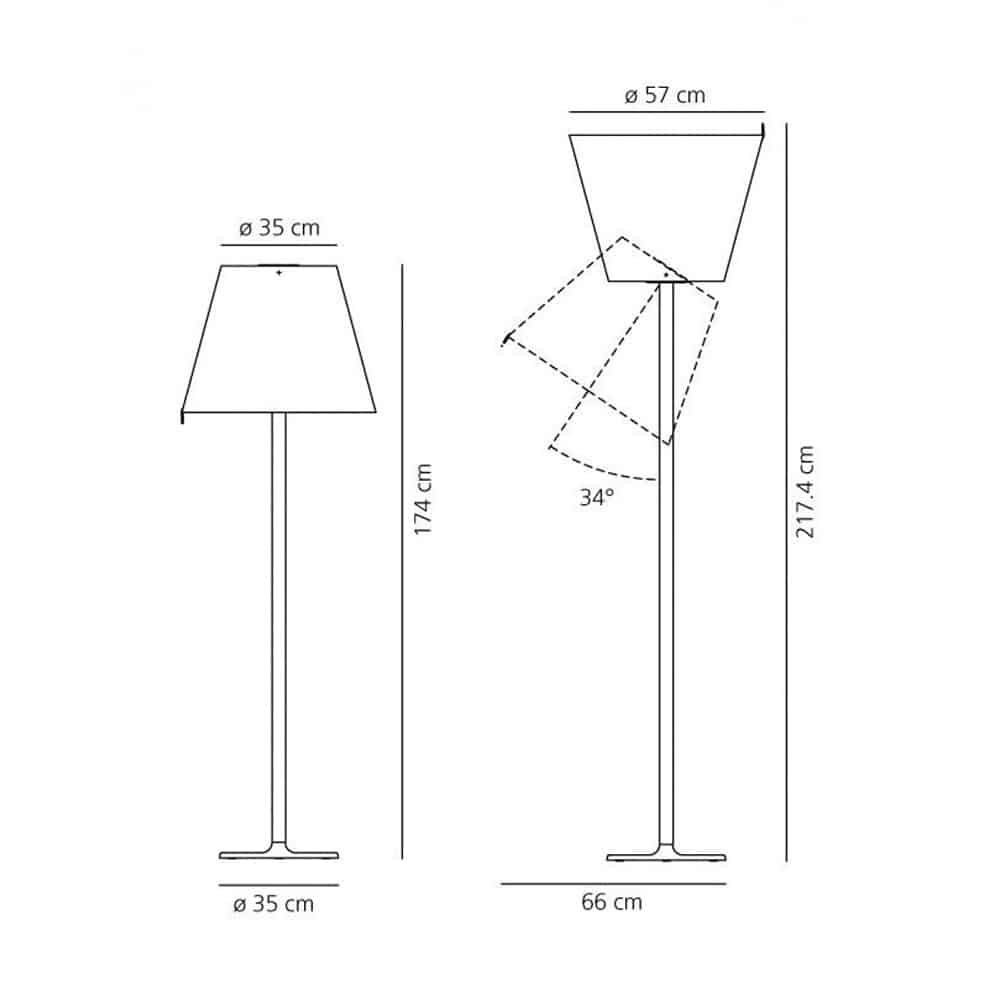 Melampo-Mega-Floor-Lampada-Da-Terra-Led-Bronzo-Dimensioni-Artemide-Prisma-Light-Store-Lampade-Noci