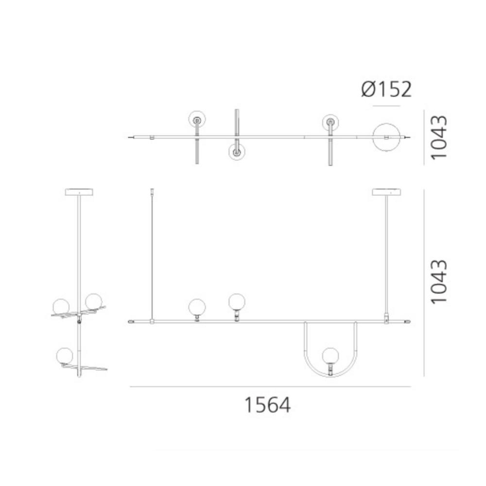 Yanzi-1-Suspension-Lampada-a-Sospensione-Led-Vetro-Bianco-Struttura-Ottone-e-Nero-Dimensioni-Artemide-Prisma-Light-Store-Lampade-Noci