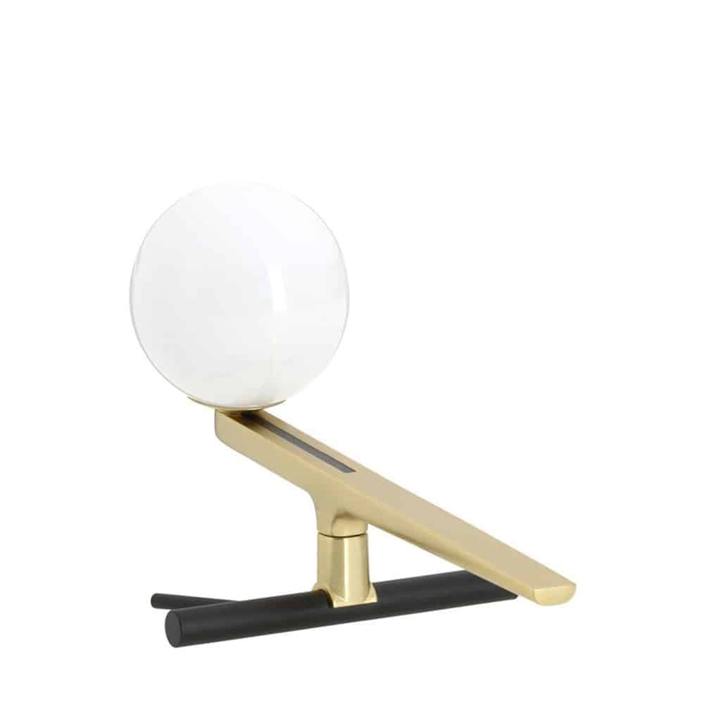 Yanzi-Table-Led-Vetro-Bianco-Struttura-Ottone-Artemide-Prisma-Light-Store-Lampade-Noci