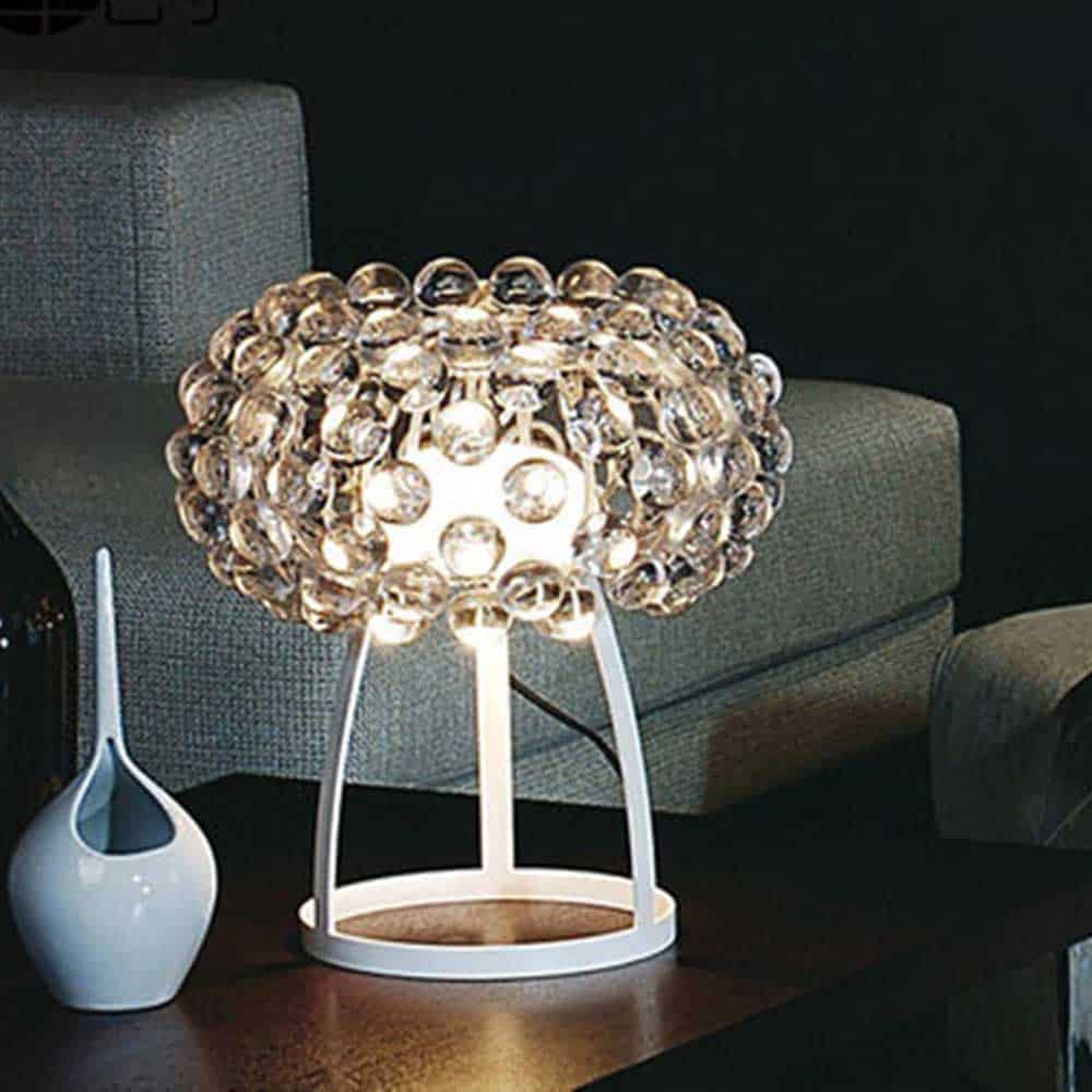 Caboche Plus Lampada Da Tavolo Ambientata Led Cristallo Foscarini Prisma Light Store
