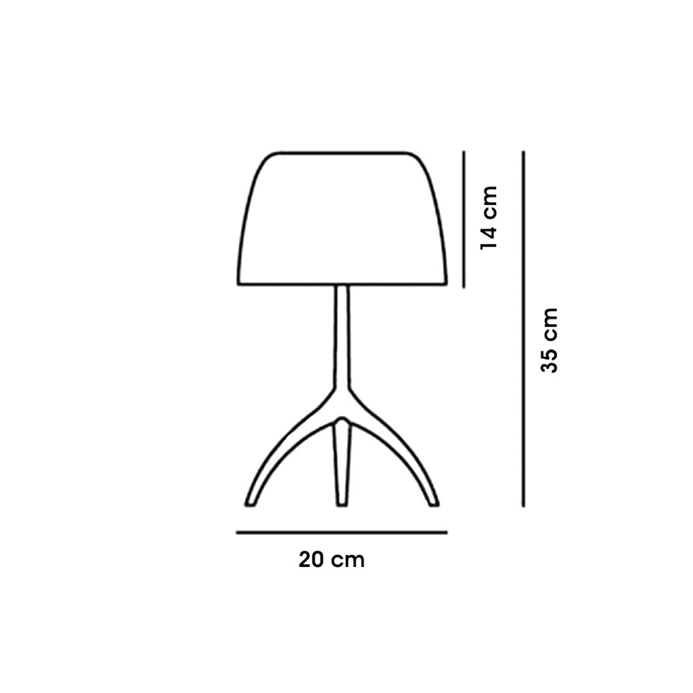 Lumiere 30th Piccola Lampada da Tavolo Led Dimensioni Foscarini Prisma Light