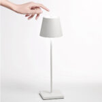 Poldina Pro Lampada da Tavolo Led Colore Bianco Accensione Touch Zafferano Prisma Light Store
