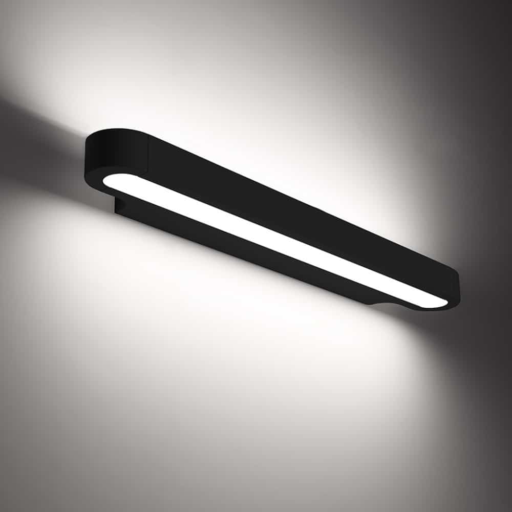 Talo 60 Led-Lampada parete o soffitto-colore-Nero opaco-alluminio-metacrilato-policarbonato-Artemide-Prisma Light-store-noci