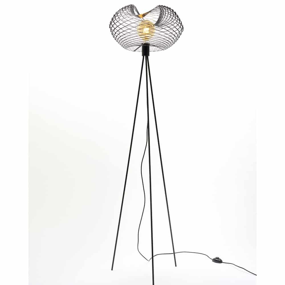 Net Light Terra Lamapada da Terra Attacco E27 in Ferro Colore Nero Opaco RAL 9005 Zavaluce Prisma Light Store Lampade