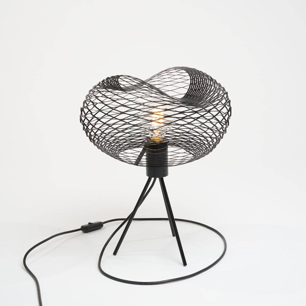 Net NL_4 lampada da tavolo led E27 nero opaco RAL 9005 Zava Prisma Light illuminazione