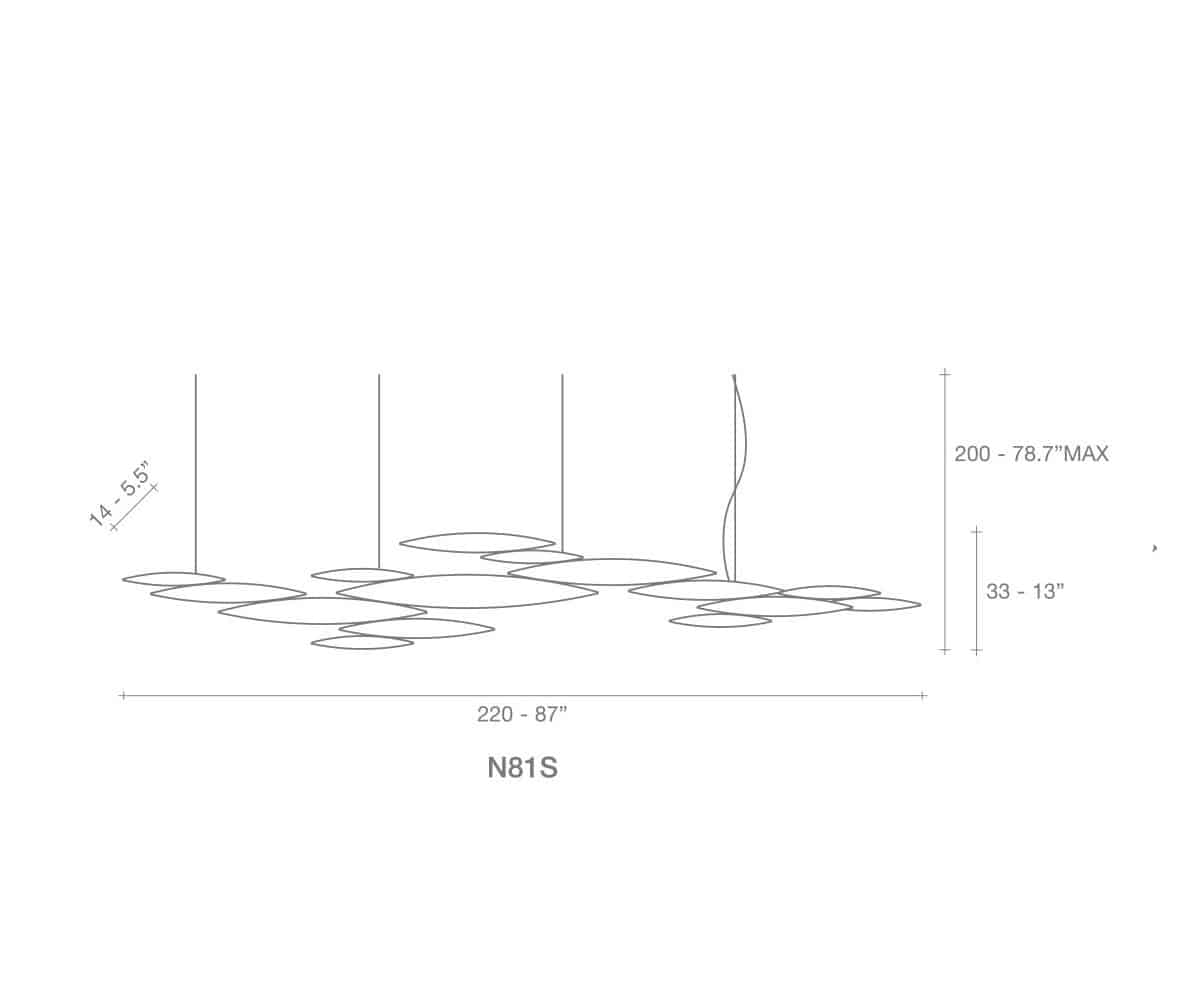 I Lucci Argentati Large Lampada a Sospensione Con Led Integrato Misure Terzani La Luce Pensata Prisma Light Consulenza Illuminotecnica Store Lampade