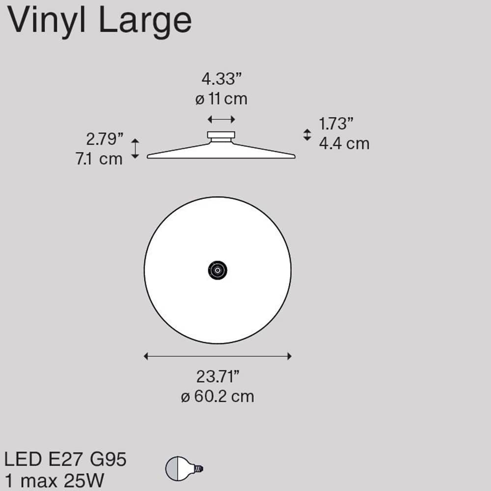 Vinyl Large Wall Led Dimensioni Diesel Living Lodes Prisma Light Store Consulenza illuminotecnica