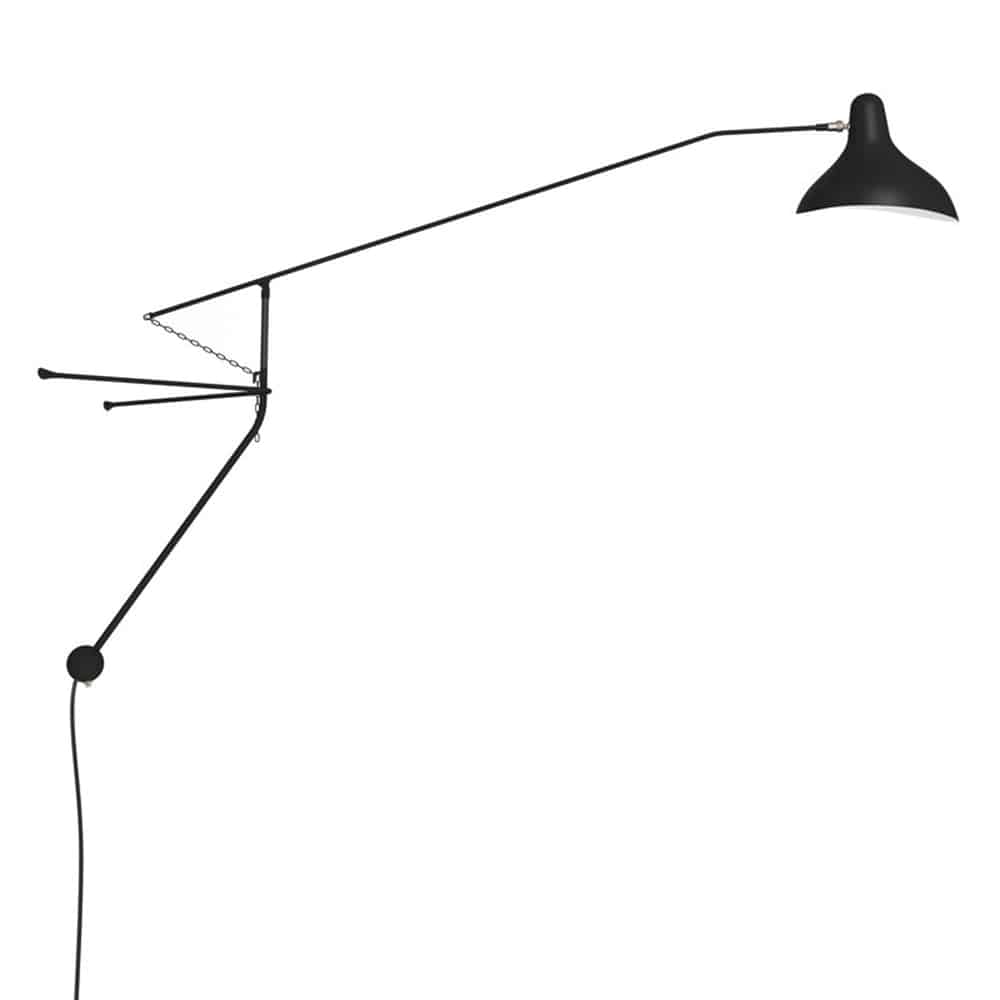 Mantis BS2-Lampada da parete-colore-nero satinato-DCW-Prisma Light-store-noci-consulenza illuminotecnica-shop online