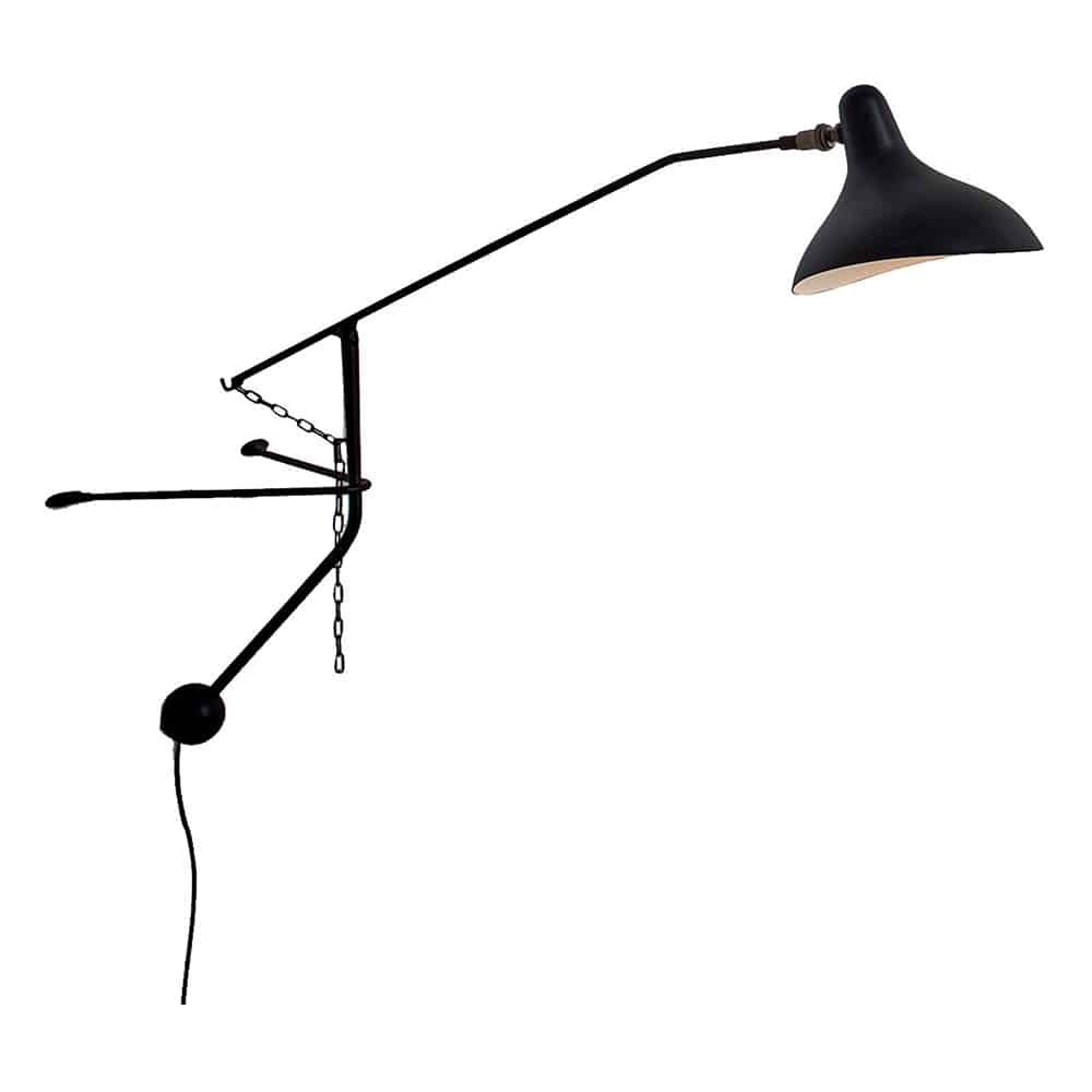 Mantis BS2 mini-Lampada da parete-colore-nero satinato-DCW-Prisma Light-store-noci-consulenza illuminotecnica-shop online