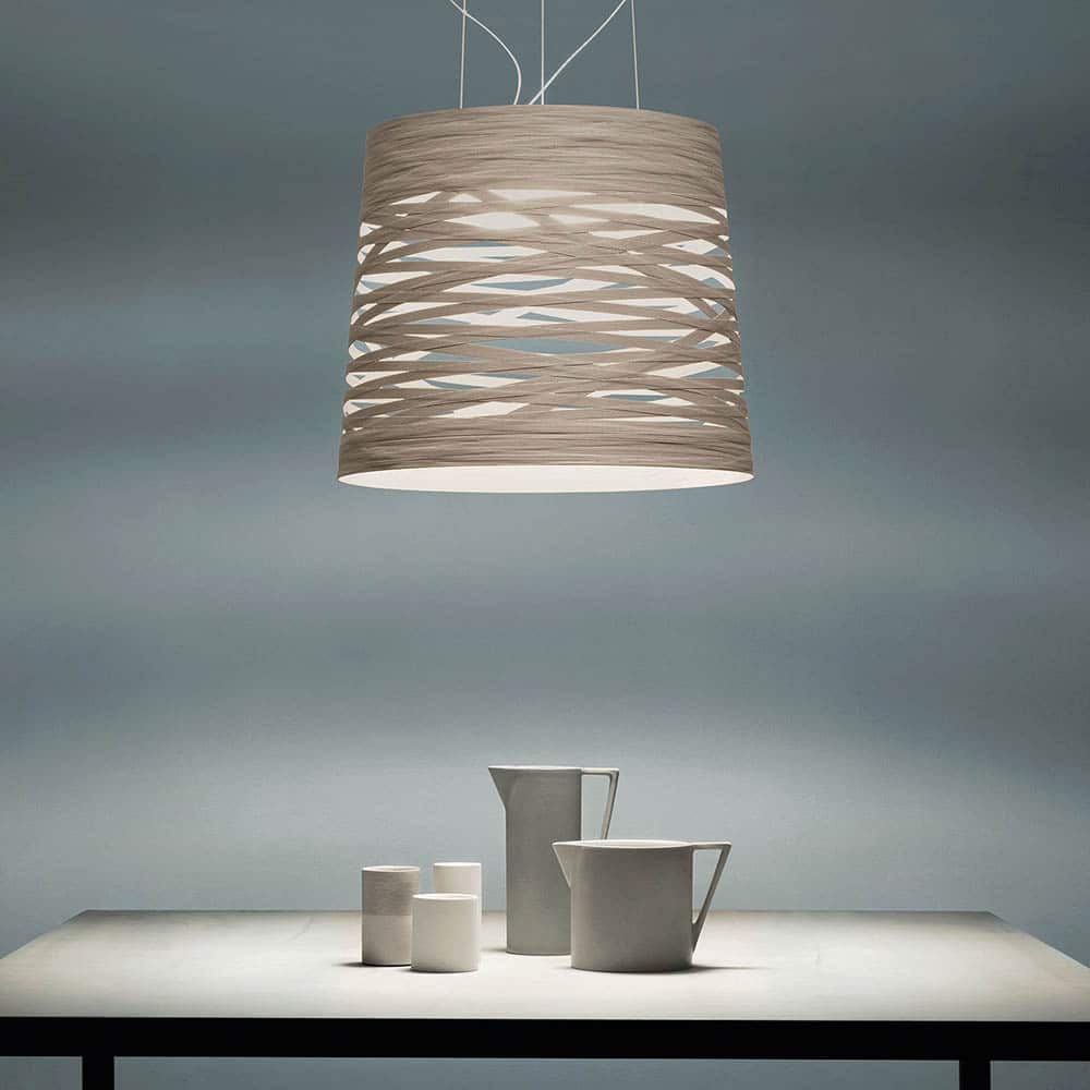 Tress Grande Lampada a sospensione ambientata foscarini Prisma Light consulenza illuminotecnica store shop online