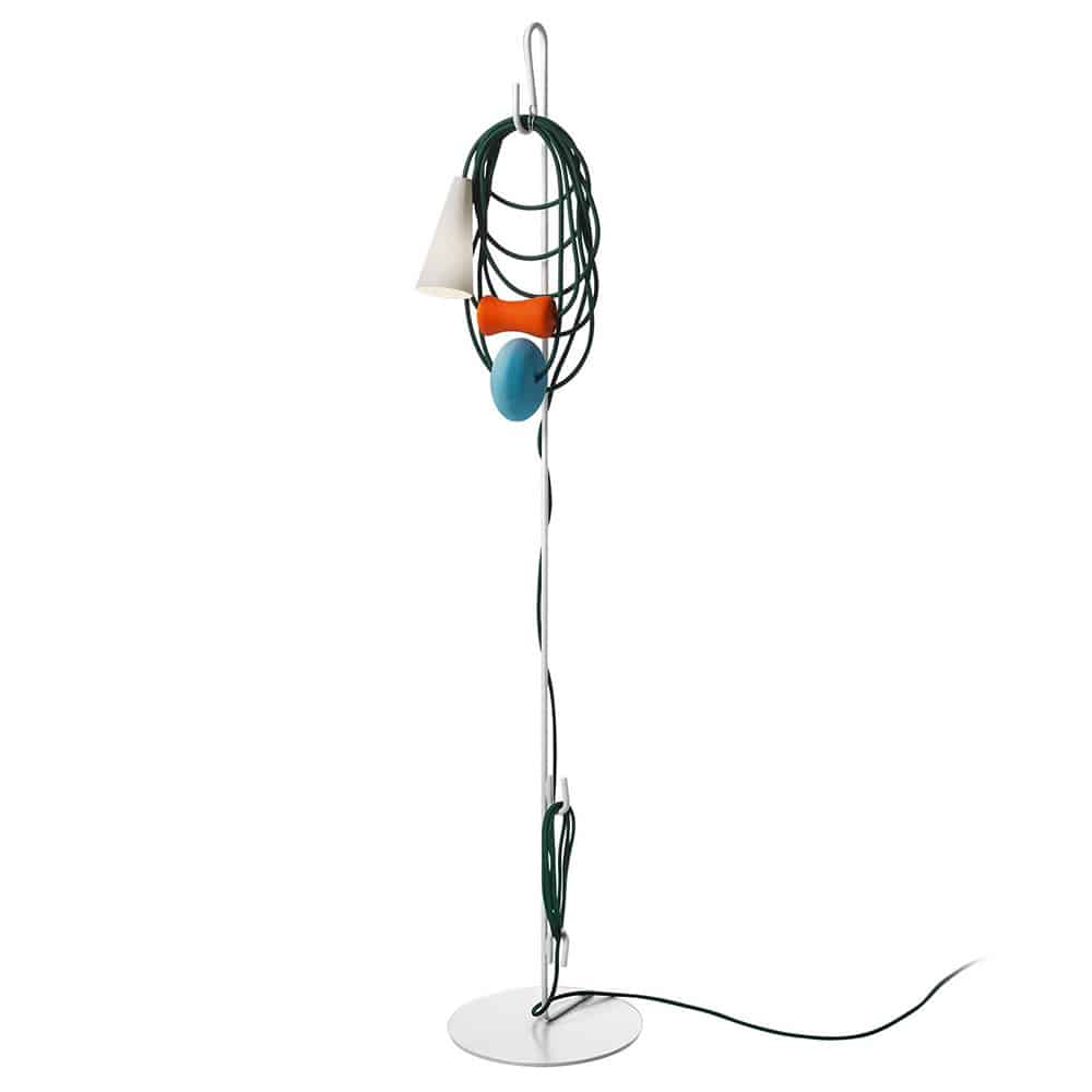 Filo Terra lampada da lettura led Teodora Cavo Verde Petrolio Foscarini Prisma Light illuminazione consulenza e progettazione