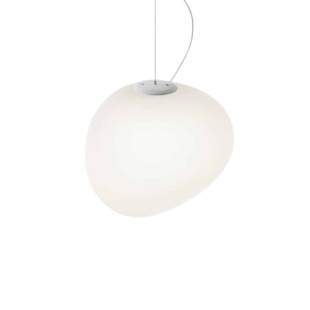 Gregg-Media Sospensione LED Dimmerabile Foscarini Bianco FN168007LD_10 Prisma Light