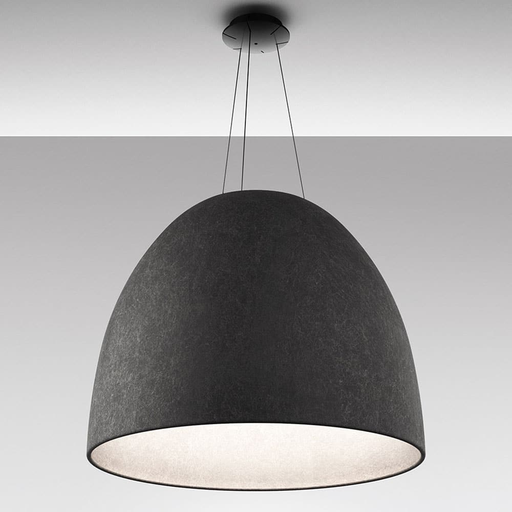 NUR ACOUSTIC-Lampada da sospensione-colore-Grigio-PET-metacrilato-vetro-Artemide-Prisma Light-store-shop-noci