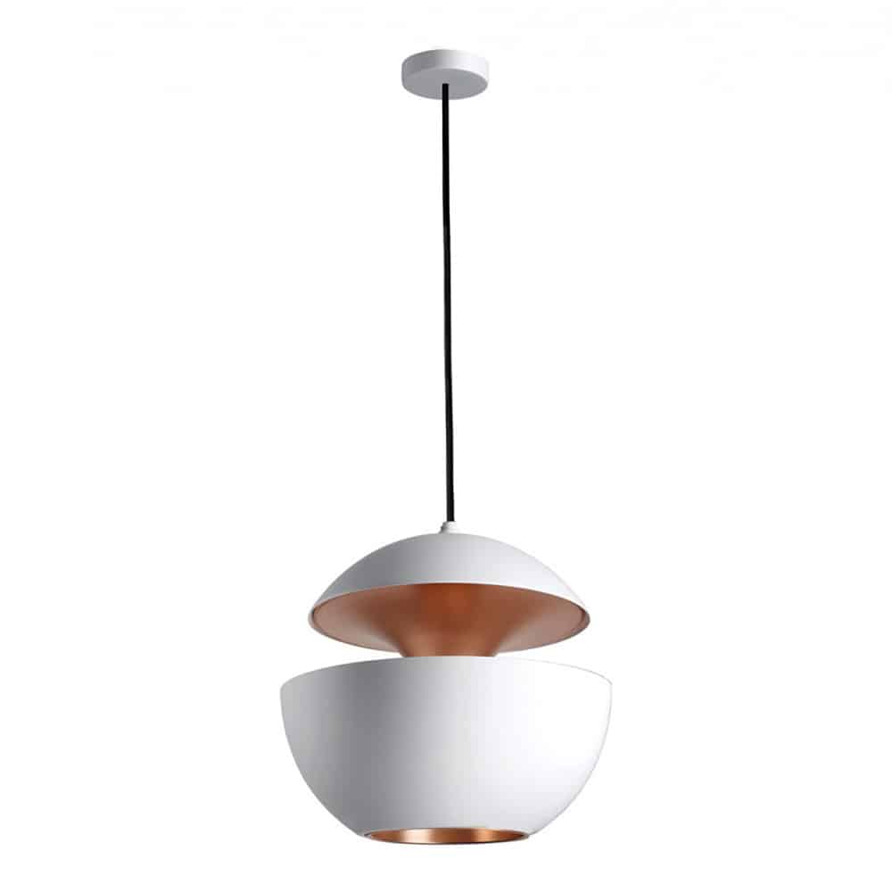 HERE COMES THE SUN-350-Lampada sospensione-colore-white-copper-alluminio-tessuto-acciaio-DCW-Prisma Light-store-shop-noci-consulenza illuminotecnica