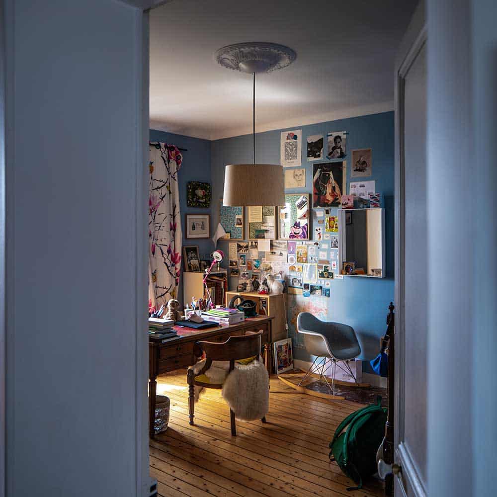 Twiggy Wood lampada a sospensione led rovere sbiancato foscarini prisma Light illuminazione ambientata consulenza illuminotecnica