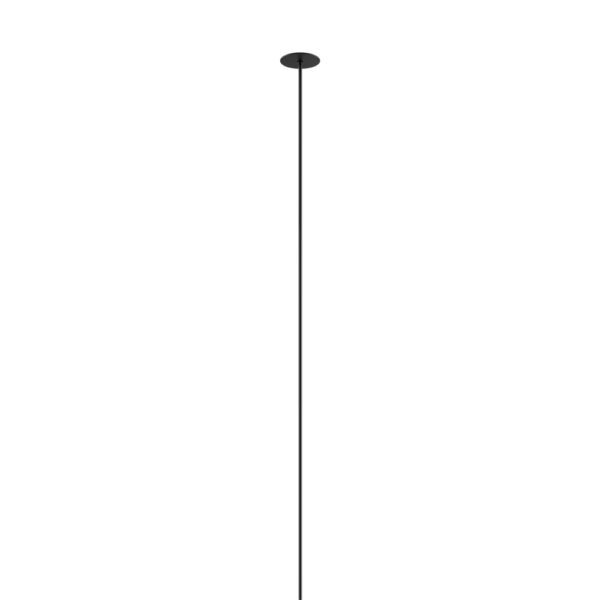 Rosone micro da incasso Nero Opaco 9005 per lampada a sospensione singola Lodes Prisma Light lluminazione consulenza illuminotecnica