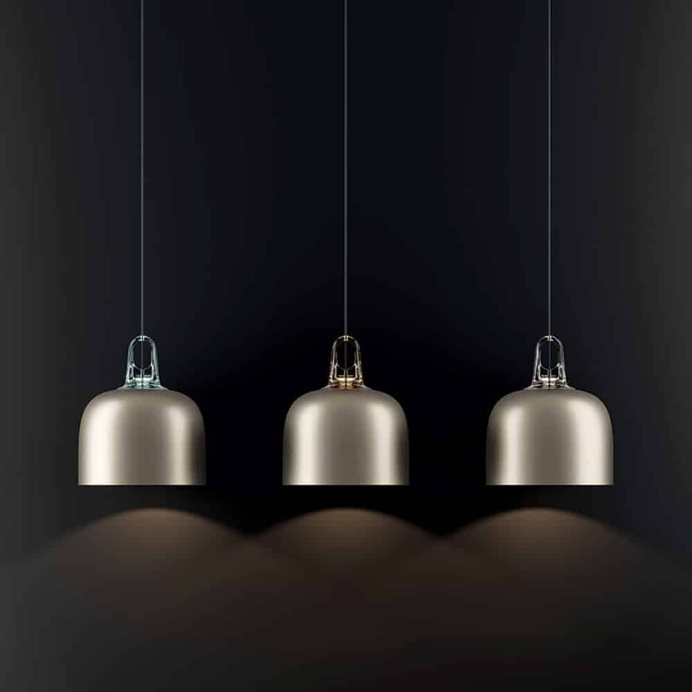 Track System Short Sospensione lampada Jim Da 3 Lodes Prisma Light consulenza e progettazione