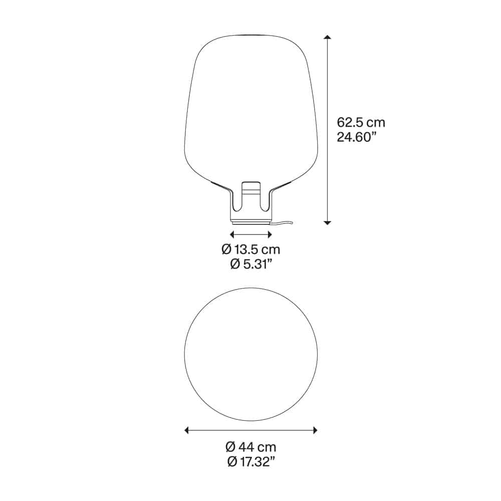 Flar-Large new lampada da tavolo in vetro soffiato dimensioni Lodes Prisma Light illuminazione consulenza e progettazione