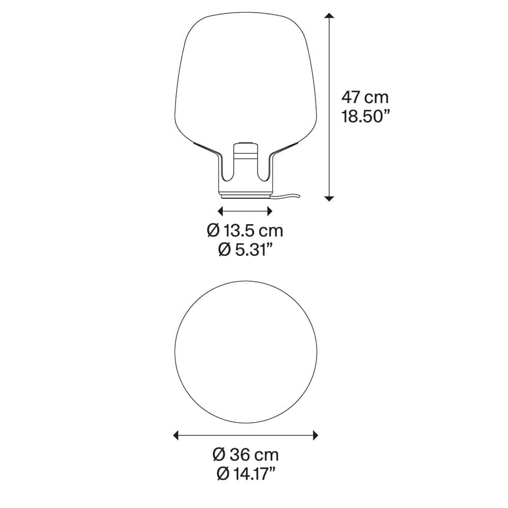Flar-Medium new lampada da tavolo in vetro soffiato dimensioni Lodes Prisma Light Illuminazione consulenza e progettazione