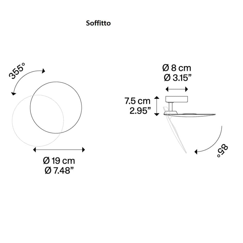 Puzzle Round Single - Lampada da Parete Studio Italia Design - immagine 2