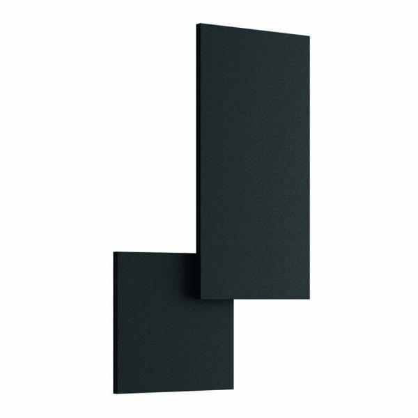 puzzle-square-&-rectangle-Lampada a parete led Colore Nero Antracite Lodes Prisma Light Lista Nozze progettazione
