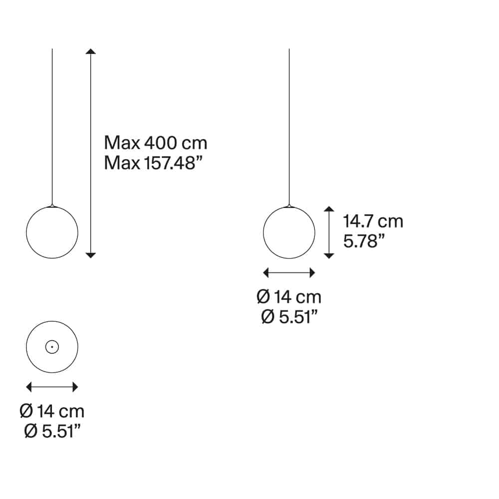 Random Solo 14 lampada a sospensione led integrato dimensioni Lodes Prisma Light consulenza e progettazione