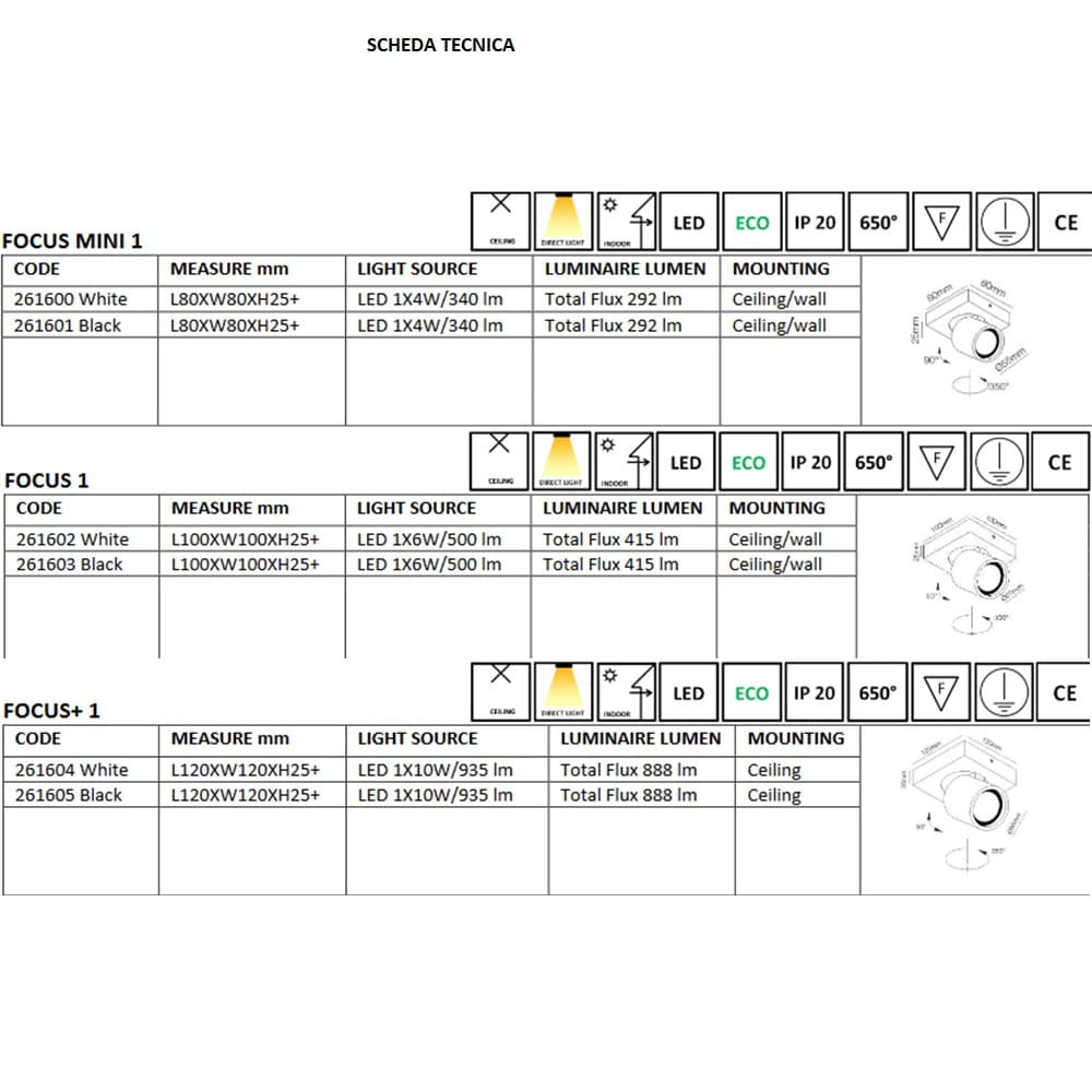 Focus 1 - Faretto esterno Orientabile - immagine 4