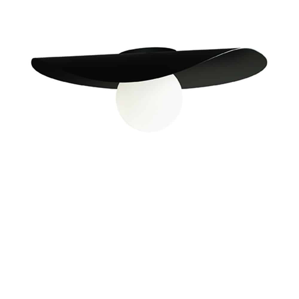 Flow ceiling 506429N Kdln lampada a soffitto nera Prisma Light illuminazione