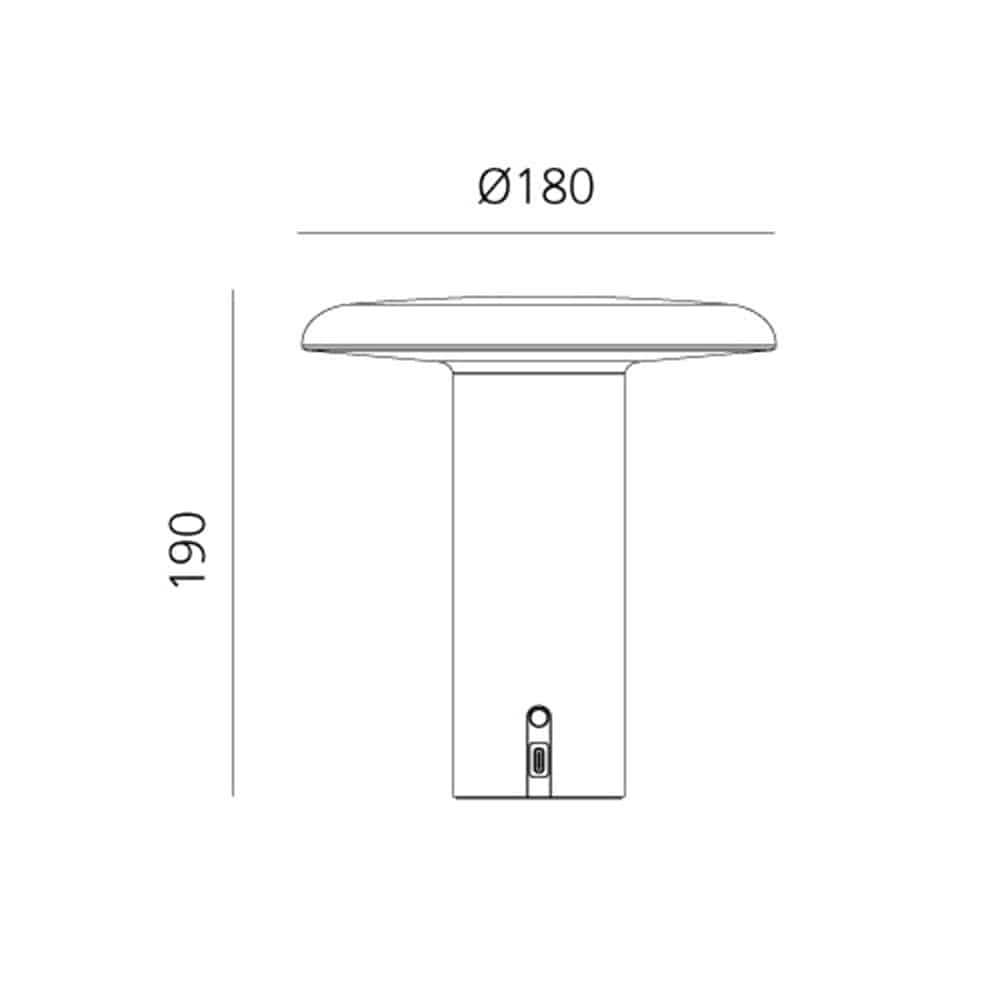 Takku - Lampada da Tavolo Ricaricabile - immagine 5