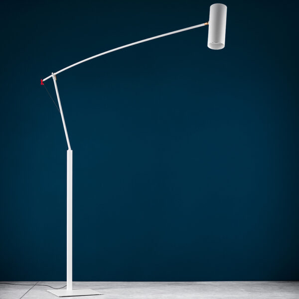 Ettorino Big lampada da terra ETRBIGW Catellani&Smith colore bianco Prisma Light 1 illuminazione progettazione